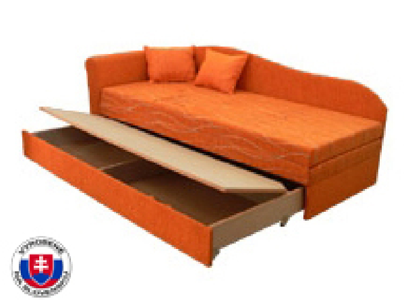 Krevet na razvlačenje (kauč) 80 do 160 cm Katrhin (s pjenastim madracem) (L)