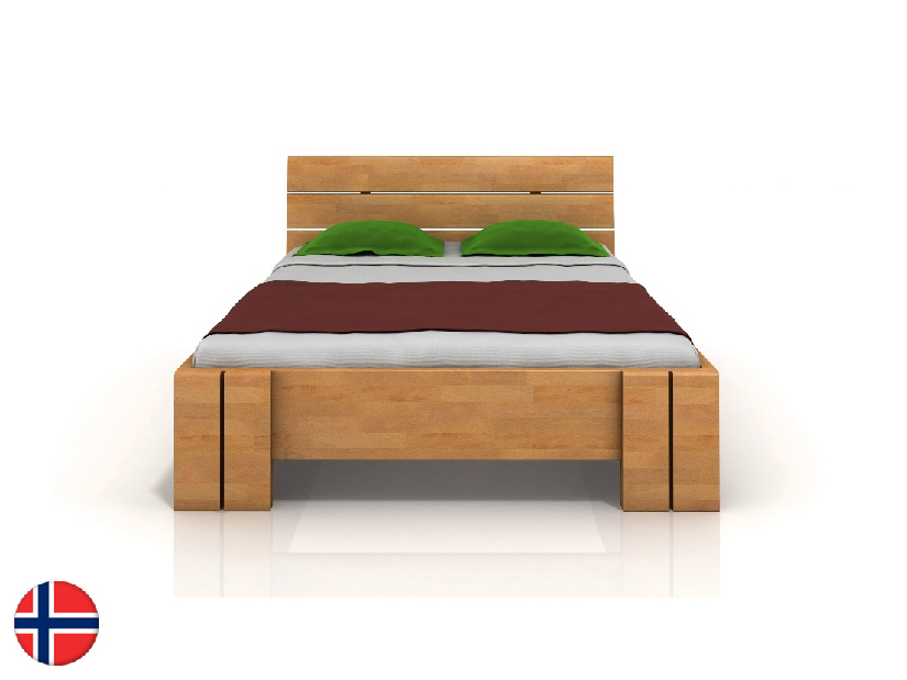 Bračni krevet 180 cm Tosen High BC (bukva)