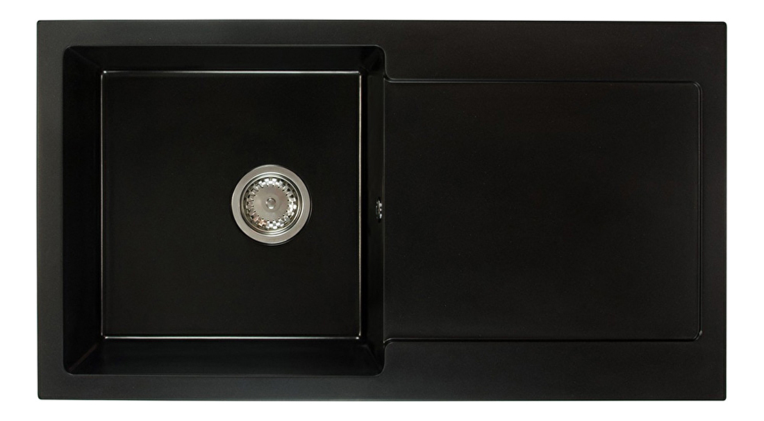 Kuhinjski sudoper Adaxa (crna) (sa 2 otvora za bateriju) (D)