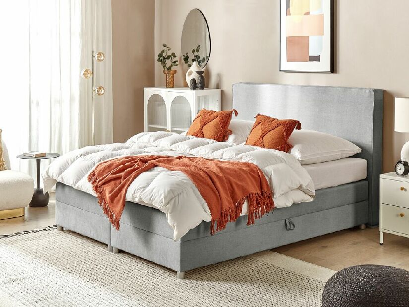 Bračni krevet 180 cm Minza (siva)