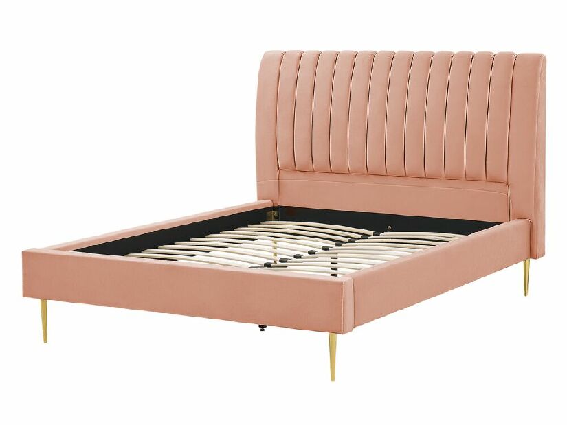Bračni krevet 140 cm Marvik (ružičasta)