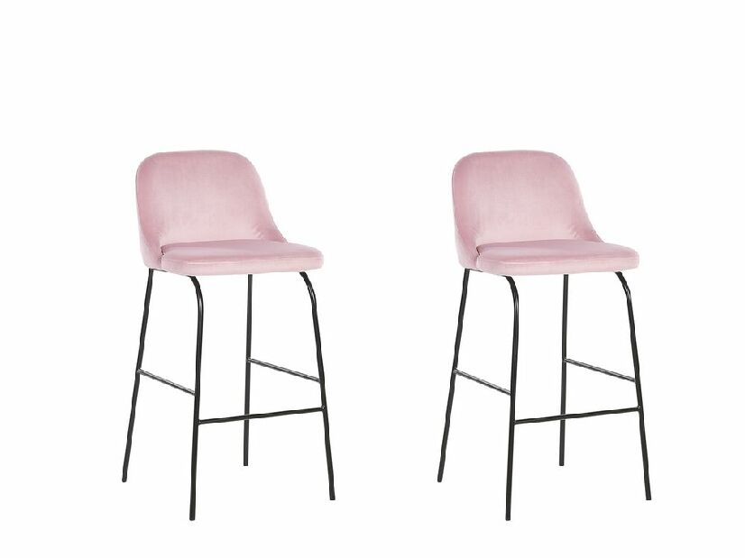 Set 2 kom. barskih stolica- NEKKE (ružičasta)