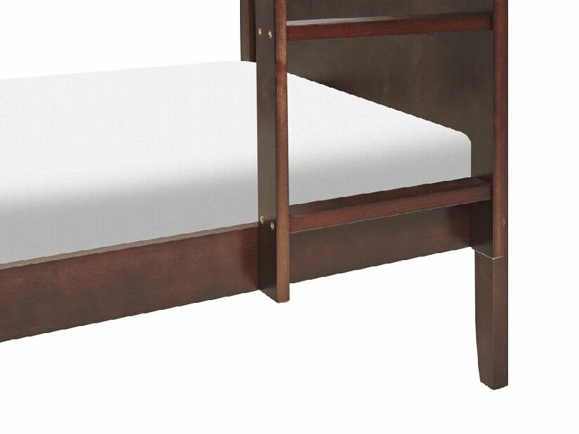 Krevet na kat 90 cm Alf (tamno drvo) (s podnicom)