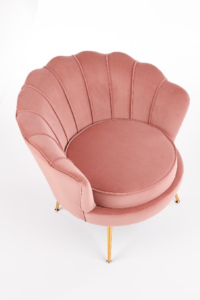 Fotelja za opuštanje Altha (ružičasta + zlatna) *outlet moguća oštećenja