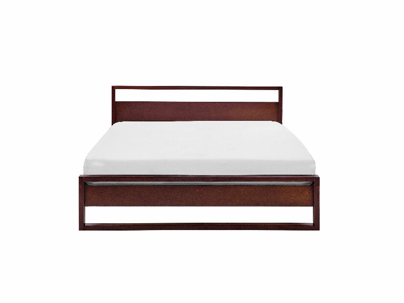 Bračni krevet 180 cm GIACOMO (s podnicom) (tamno drvo)