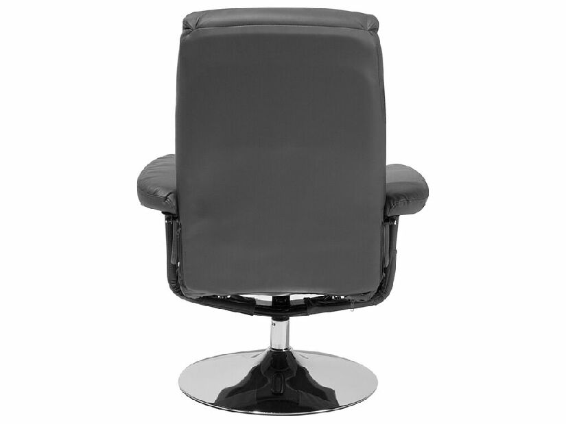Masažna fotelja LEGAZO (umjetna koža) (siva)