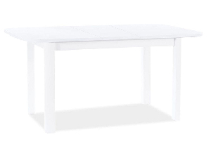 Blagovaonski stol na razvlačenje 120-160 cm Daniel (bijela mat + bijela mat) (za 4 do 6 osoba)