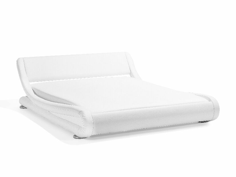 Bračni krevet 180 cm AVENUE (s podnicom) (bijela mat)