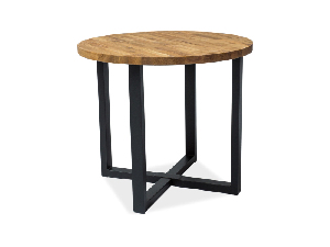 Blagovaonski stol Renae (hrast + crna) (za 4 osobe)