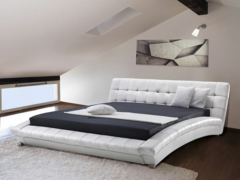 Bračni krevet 180 cm LILLY (s podnicom) (bijela)
