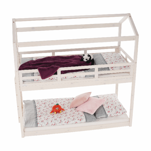 Dječji krevet na kat 90 cm Zerlo (s podnicama)