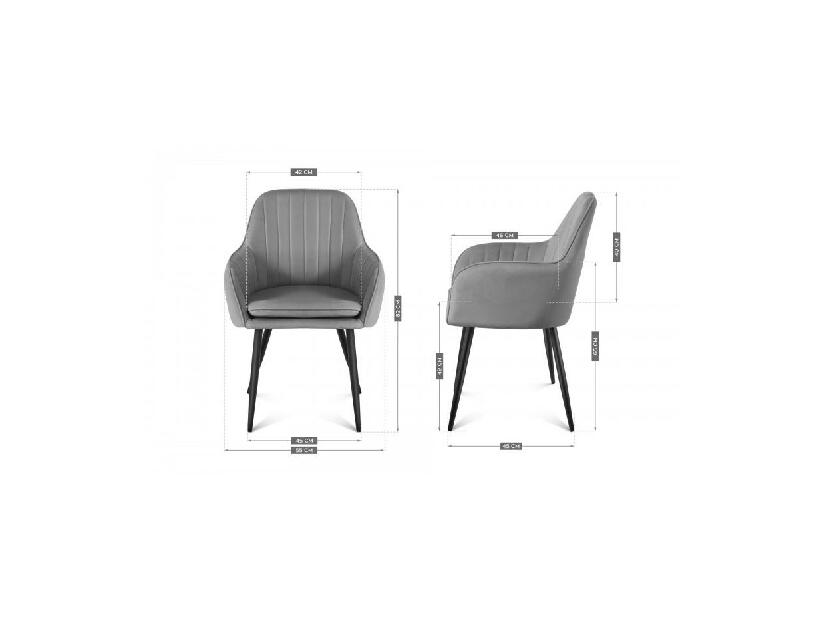 Blagovaonska stolica Pamper 6 (siva)
