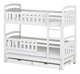 Dječji krevet 90 x 200 cm BLAIR (s podnicom i prostorom za odlaganje) (bijela)