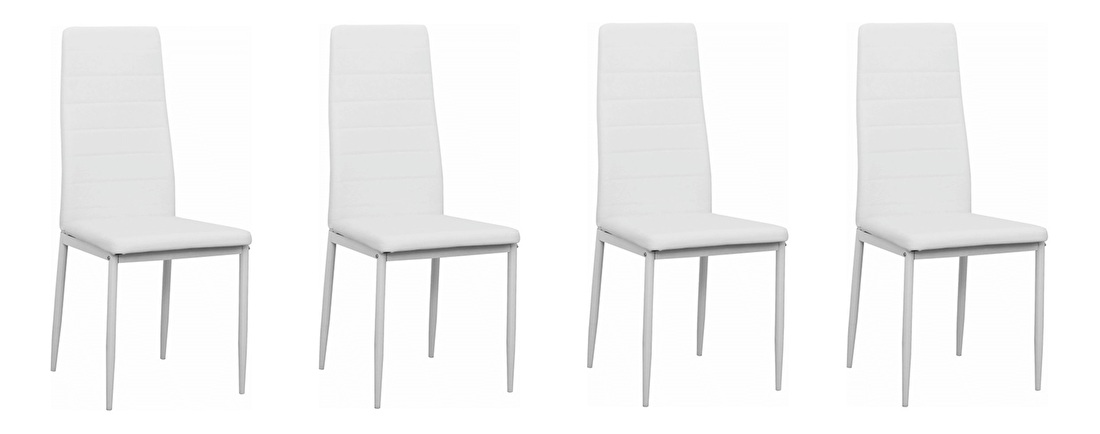Set 6 kom. blagovaonskih stolica Collort nova (bijela ekokoža) *outlet moguća oštećenja