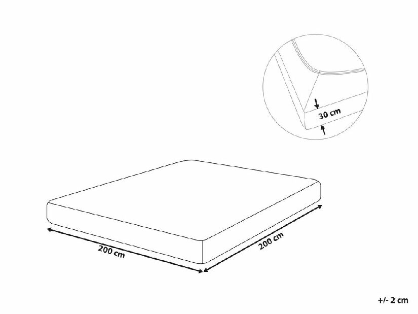 Plahta za krevet 200 x 200 cm Januba (svijetlozelena)