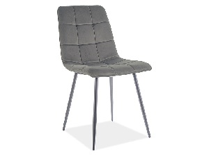 Blagovaonska stolica Marlana (siva + crna)