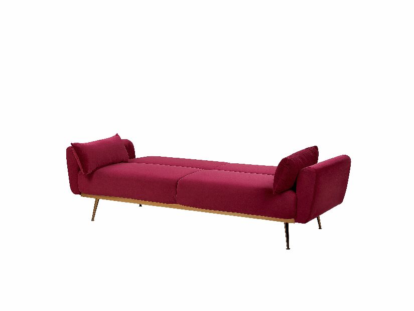 Sofa trosjed ELY (tkanina) (tamno crvena)