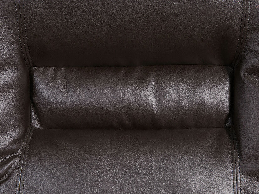 Sofa dvosjed Barnet (sintetička koža) (smeđa)
