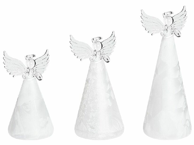 Set 3 kom. dekorativnih figurica KILTIR (bijela)