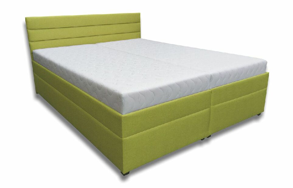 Bračni krevet 160 cm Zulma (boja senfa) (s čvrstom bazom i prostorom za odlaganje) 