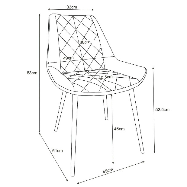 Blagovaonska stolica Sariel III (siva)