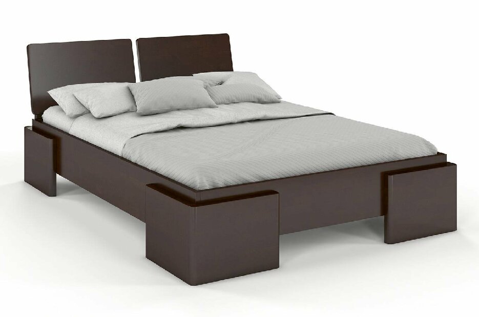 Bračni krevet 160 cm Naturlig -Jordbaer High (bukva)