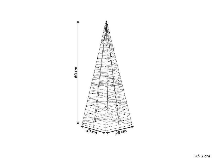 Božićno drvce 60 cm Puky (srebrna)