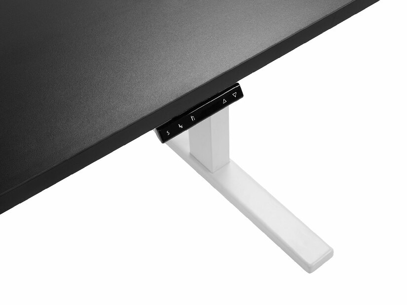 Pisaći stol UPPER II (130 x 72 cm) (MDF) (crna + bijela) (električno podesiv)