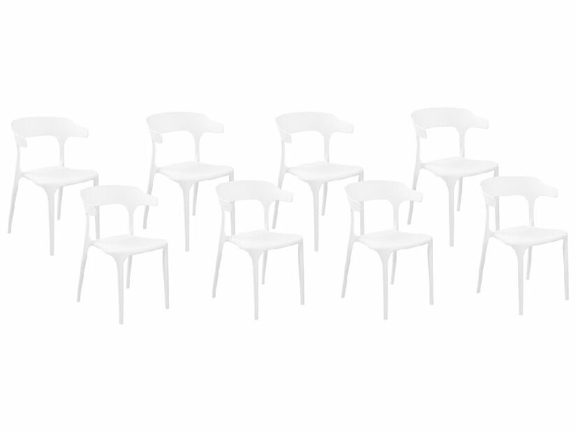 Set blagovaonskih stolica (8 kom.) Gerry (bijela)