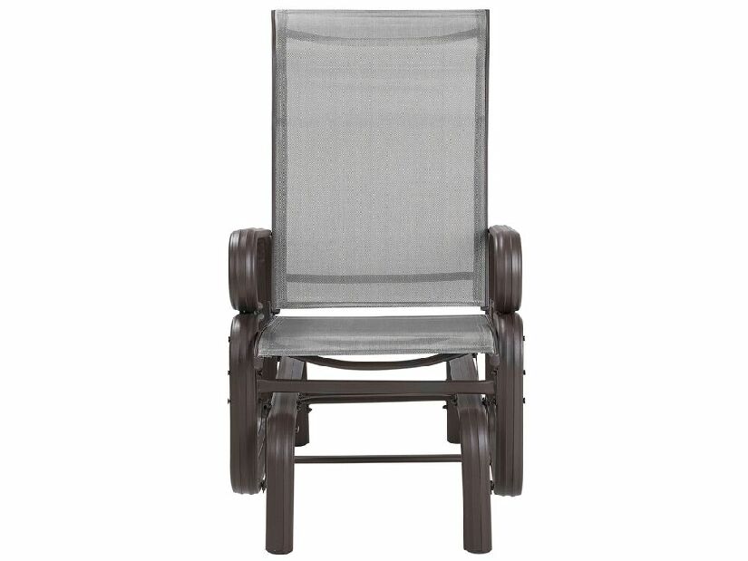 Fotelja za ljuljanje BORIO (aluminij) (smeđa)