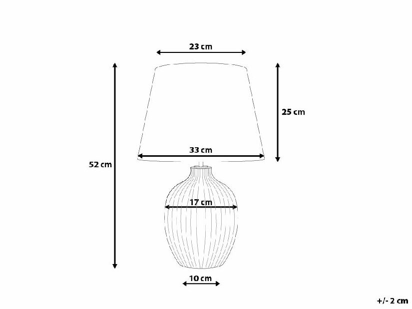 Stolna svjetiljka Fenton (svijetlo siva)