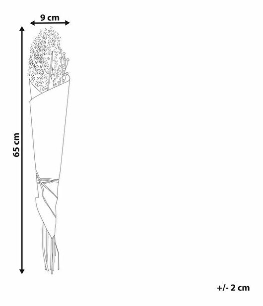 Buket suhog cvijeća Bruna (prirodna)