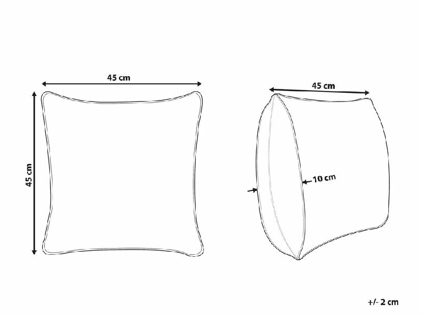 Ukrasni jastuk 45 x 45 cm Deap (više boja)