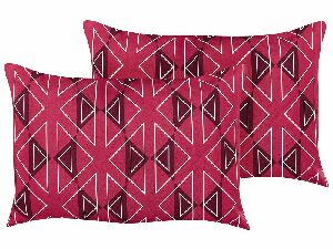 Set 2 ukrasna jastuka 45 x 45 cm Mezza (ružičasta)