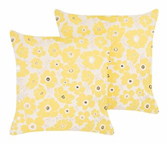 Set 2 ukrasna jastuka 45 x 45 cm Trite (žuta)
