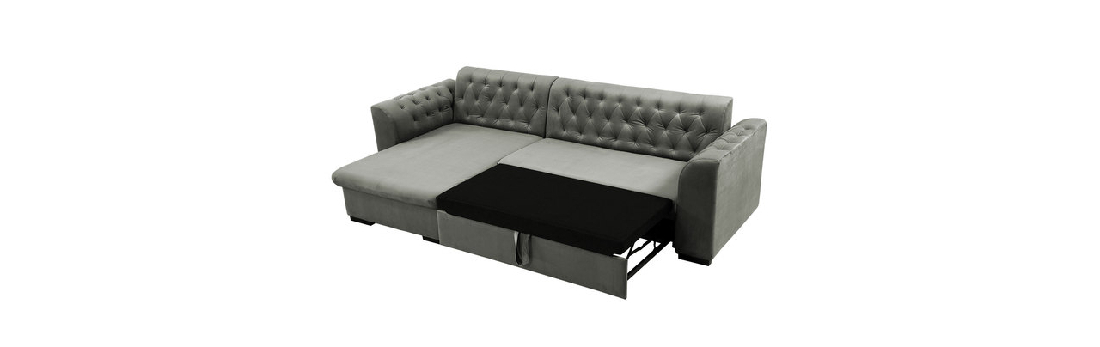 Kutna sofa na razvlačenje Leon (L) (Magic velvet 2217 + Magic velvet 2217 + Magic velvet 2219)