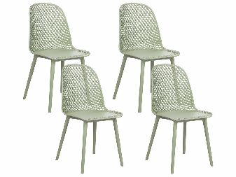 Set blagovaonskih stolica (4 kom.) Erielle (zelena)