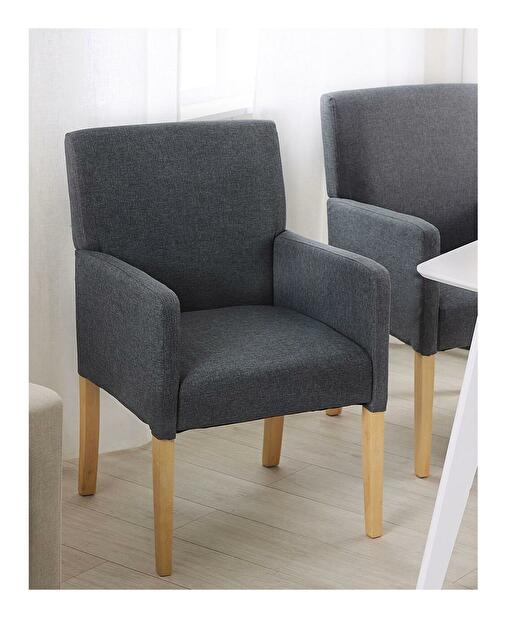 Blagovaonska stolica ROCKY (tekstil) (siva)