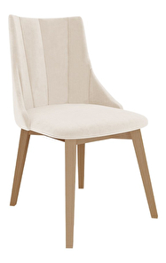 Blagovaonska stolica Sebi (natural + krem)