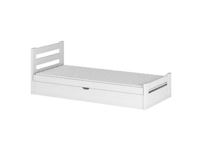 Dječji krevet 90 x 190 cm Nia (s podnicom i prostorom za odlaganje) (bijela)