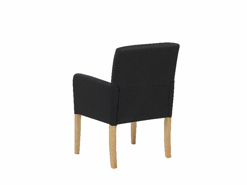 Blagovaonska stolica ROCKY (tekstil) (crna)