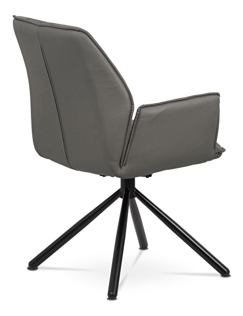 Blagovaonska stolica Hagga-399-LAN2 (tamno siva + crna)