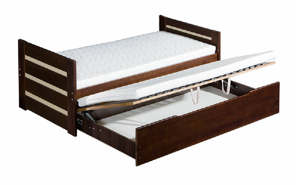 Krevet na razvlačenje 90 cm Davon (s podnicama i prostorom za odlaganje) 