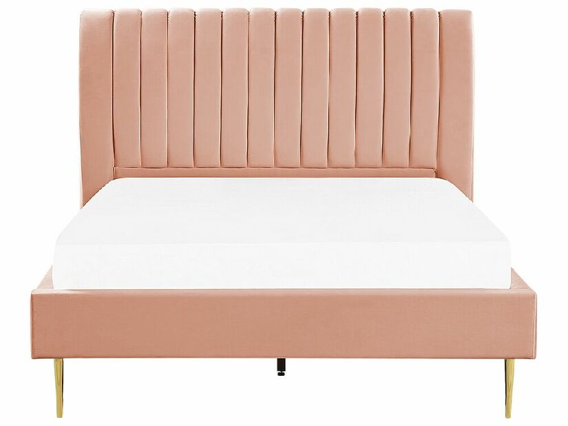 Bračni krevet 140 cm Marvik (ružičasta)