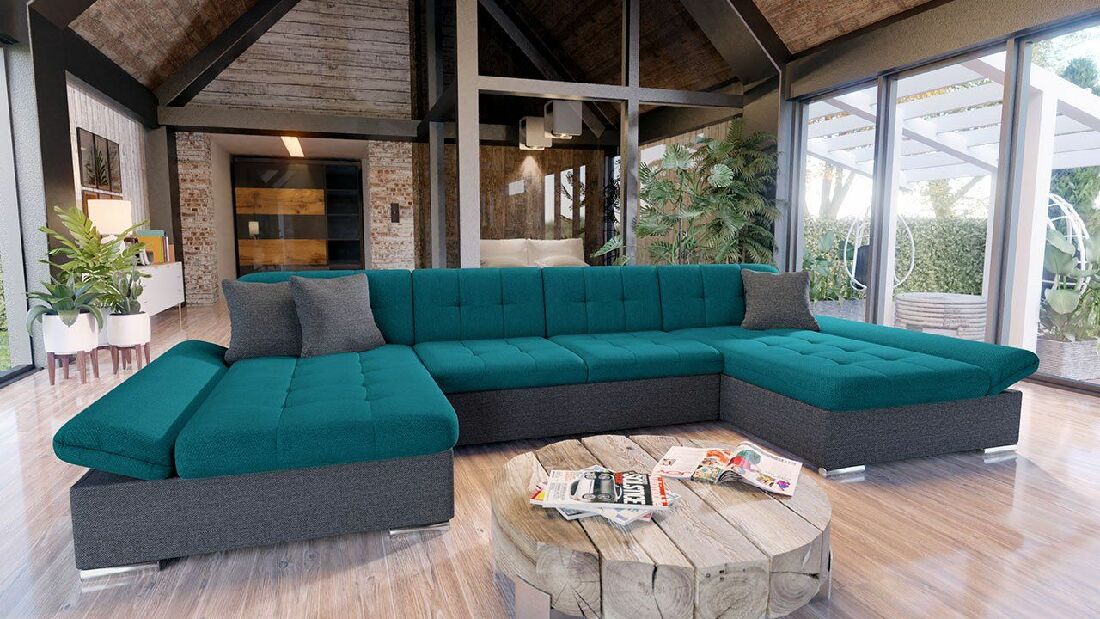 Sofa na razvlačenje Mirjan Agnara (ekokoža soft 011 + lux 06 + lux 5)