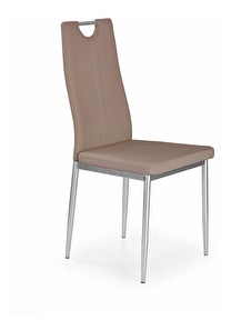 Blagovaonska stolica  Kelly  (cappuccino + srebrna)
