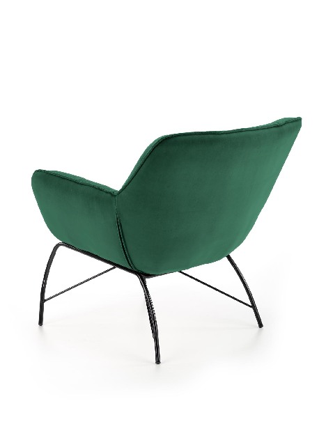 Fotelja Betali (tamno zelena + crna)