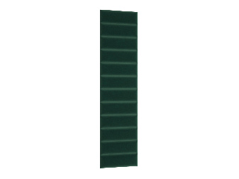 Set 12 tapeciranih panela Quadra 50x240 cm (zelena)