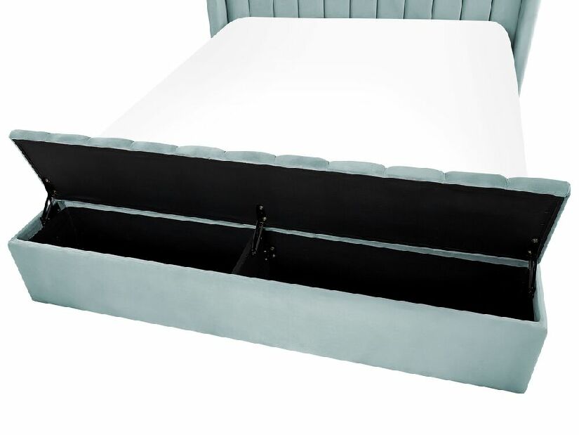 Bračni krevet 140 cm Noya (metvica) (s podnicom) (s prostorom za odlaganje)