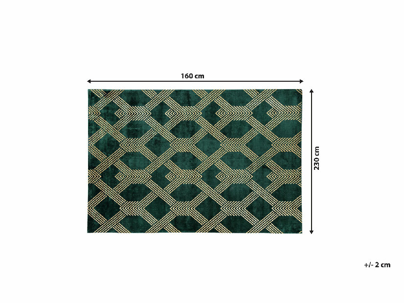 Tepih 160x230 cm VESKE (tkanina) (zelena) *rasprodaja 